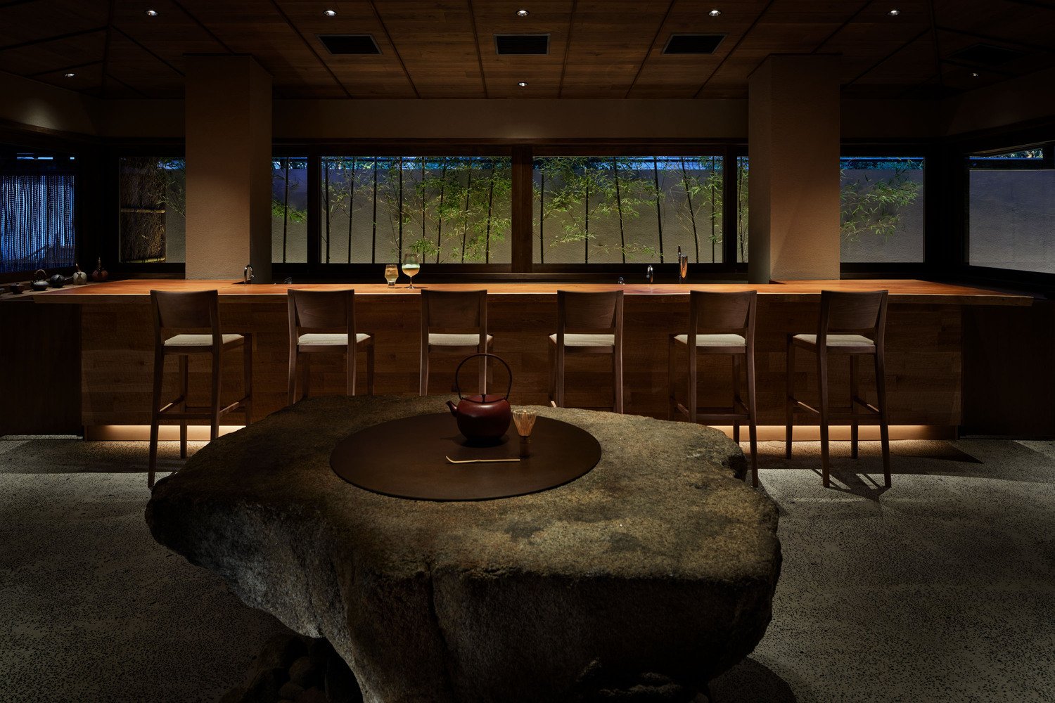 The onsen bath area at Onsen Ryokan Yuen Bettei Tokyo Daita