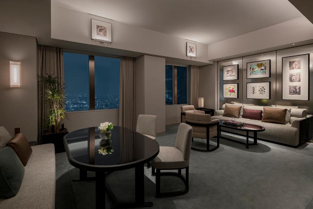 A city-view room at Park Hyatt Tokyo in Shinjuku