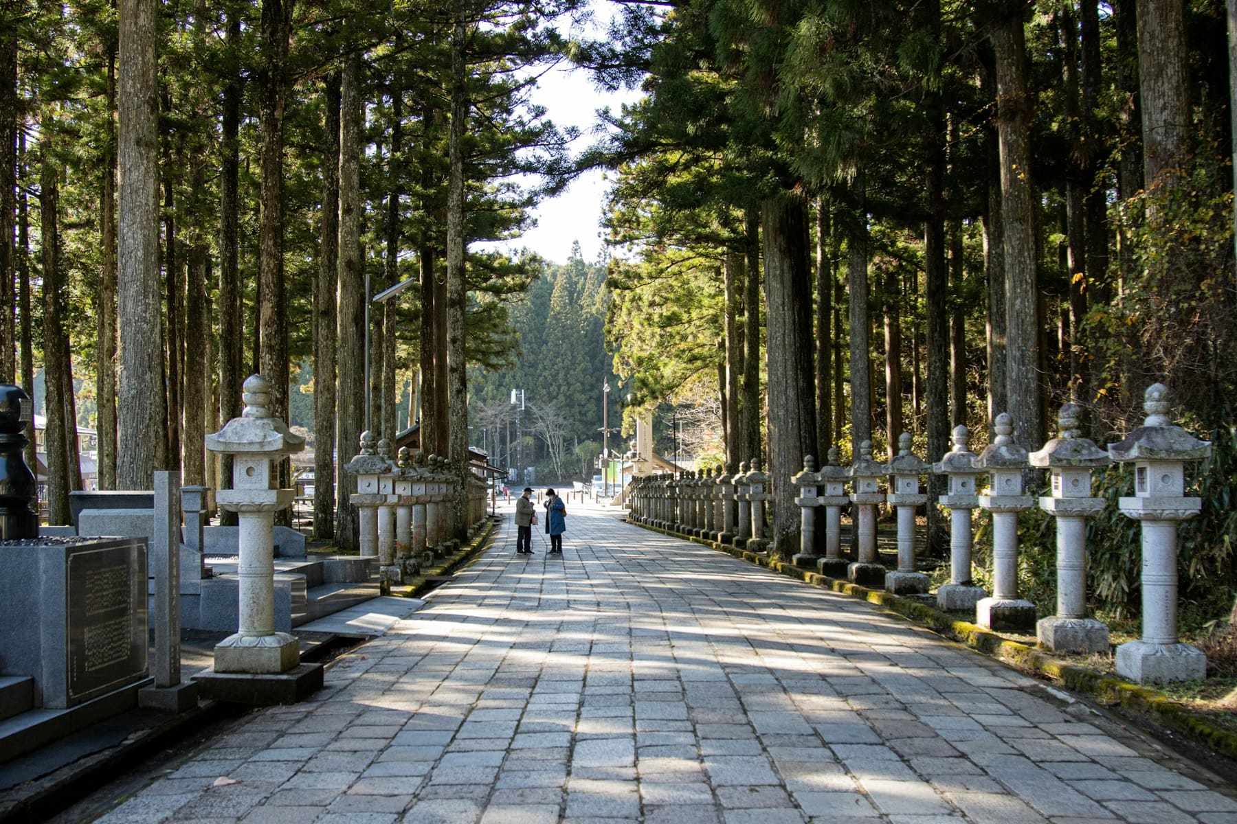 The stone lantern avenue of Okunoin in Koyasan